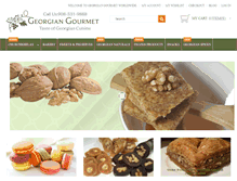 Tablet Screenshot of georgiangourmet.com